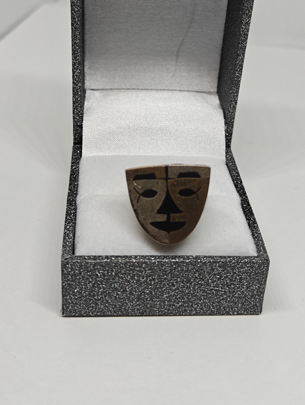 Aztec Warrior mask adjustable ring - Picture 4 of 12